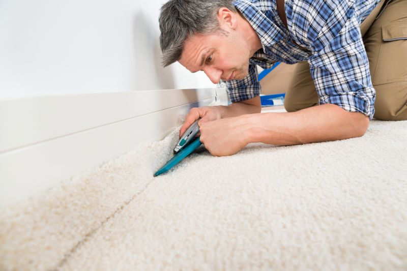 Professional Carpet Installation in Living Room